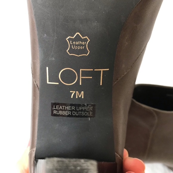 Loft Leather Heeled Ankle Booties - Picture 10 of 12